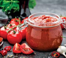 Tomato paste and sauce varieties